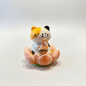 a very cute calico cat figure