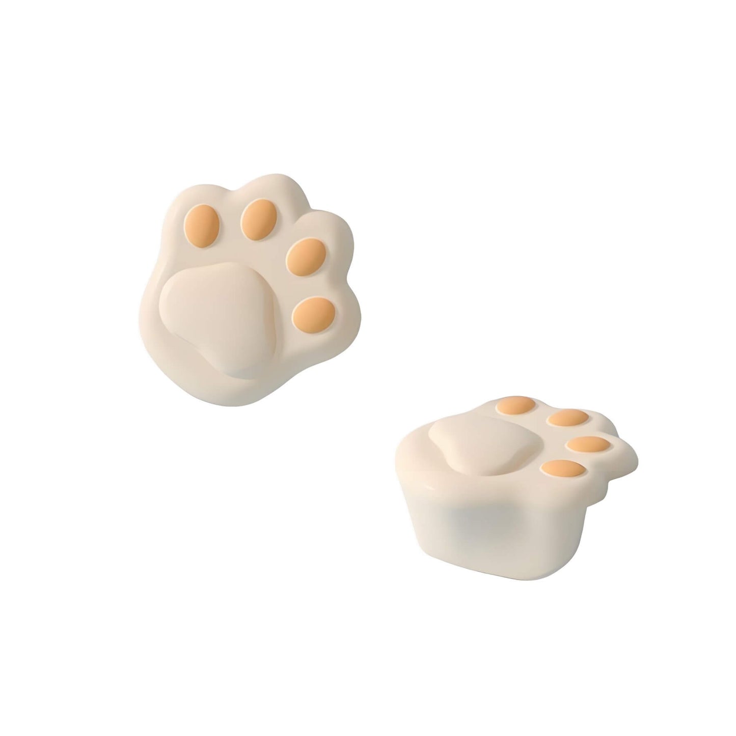 1 pair cat paw silicone corner protector: beige and yellow *2