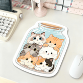 cute cartoon 6 cats mouse pad