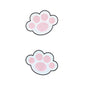 cute cat paw reflective stickers color pink and white