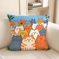 cute cartoon cats pillow: 23 cats watching you