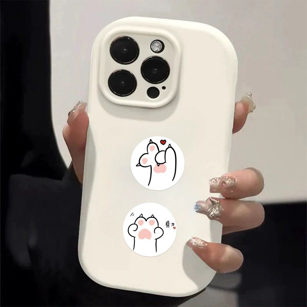 cat paw stickers on a phone case