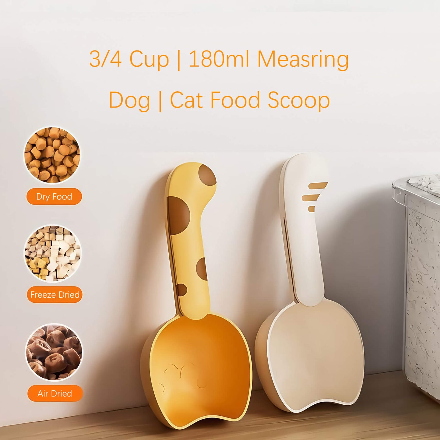 can be used for dry, freeze dried, and air dried pet food