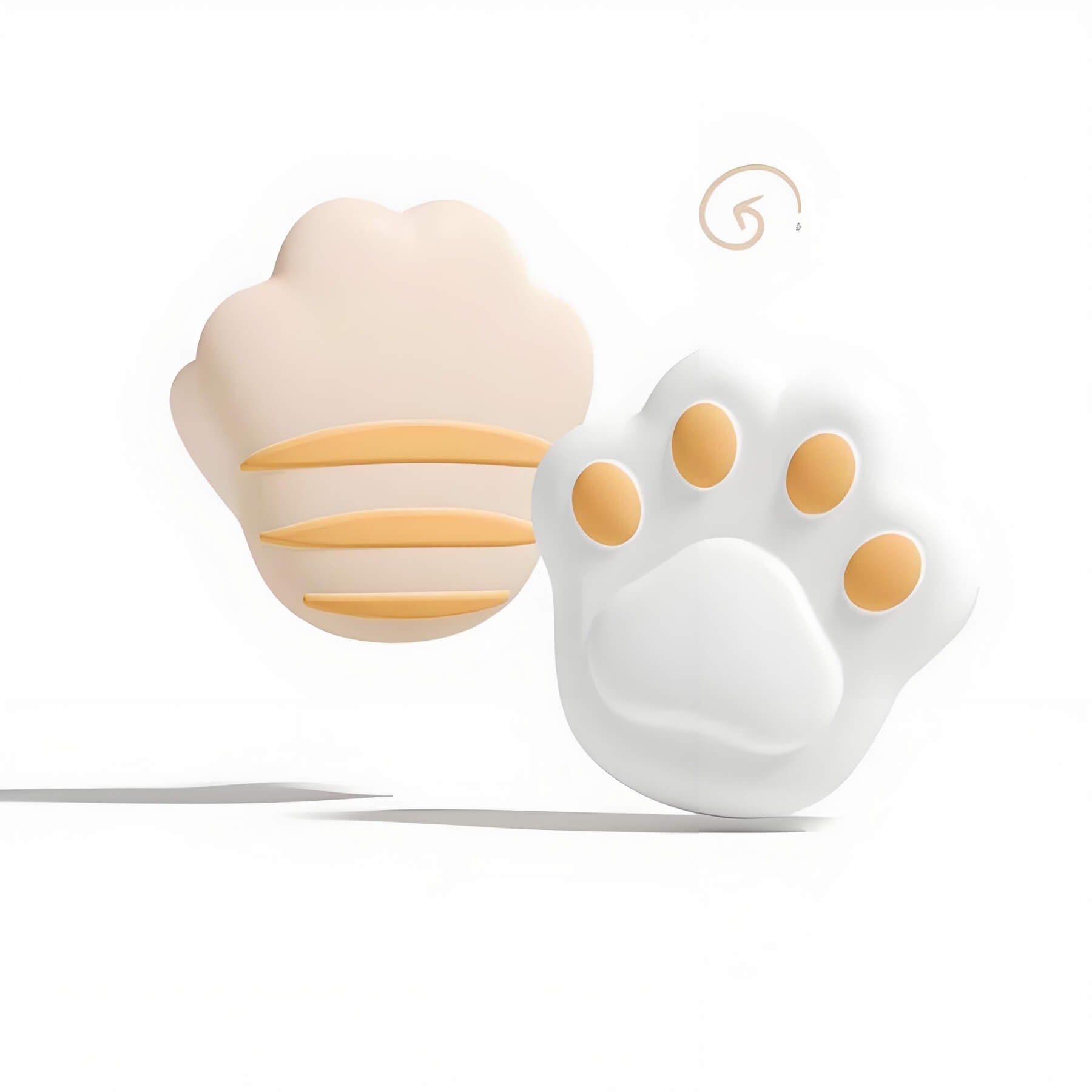 font view of cat paw and scratch silicone corner guards