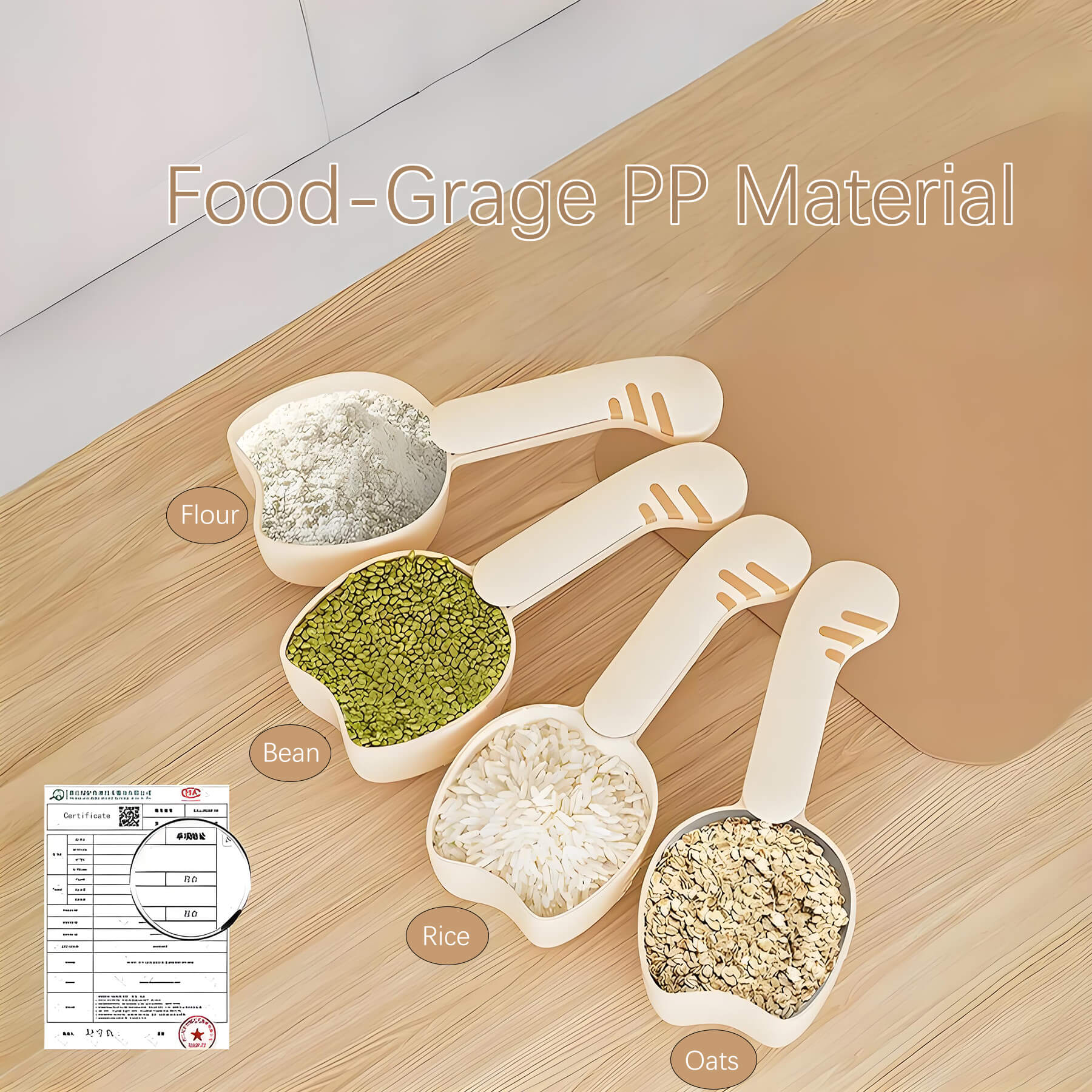 can be used safely with flour, bean, rice, oats