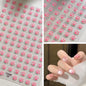 2 sheet of cat paw nail stickers and on finger effect