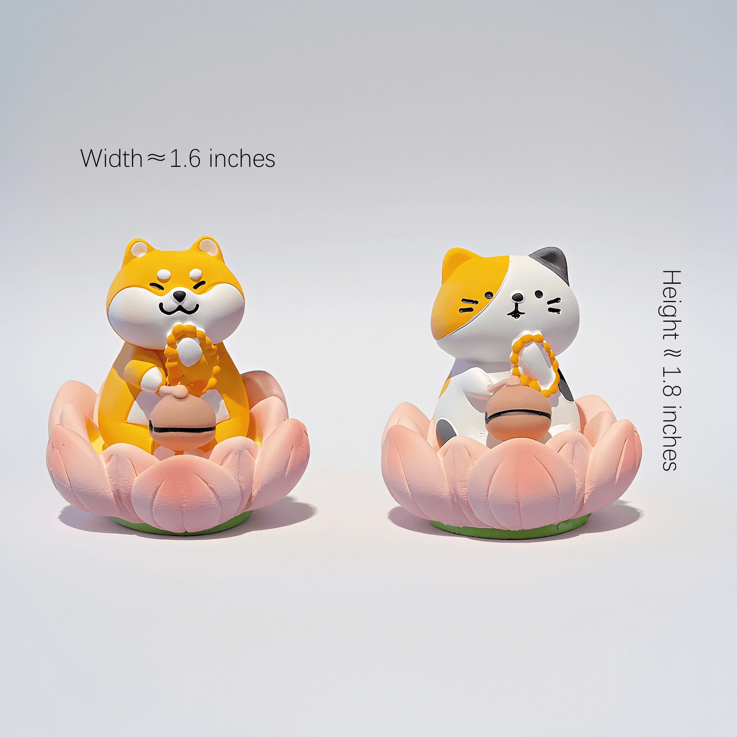 the height is 1.8 inches and the width is 1.6 inches