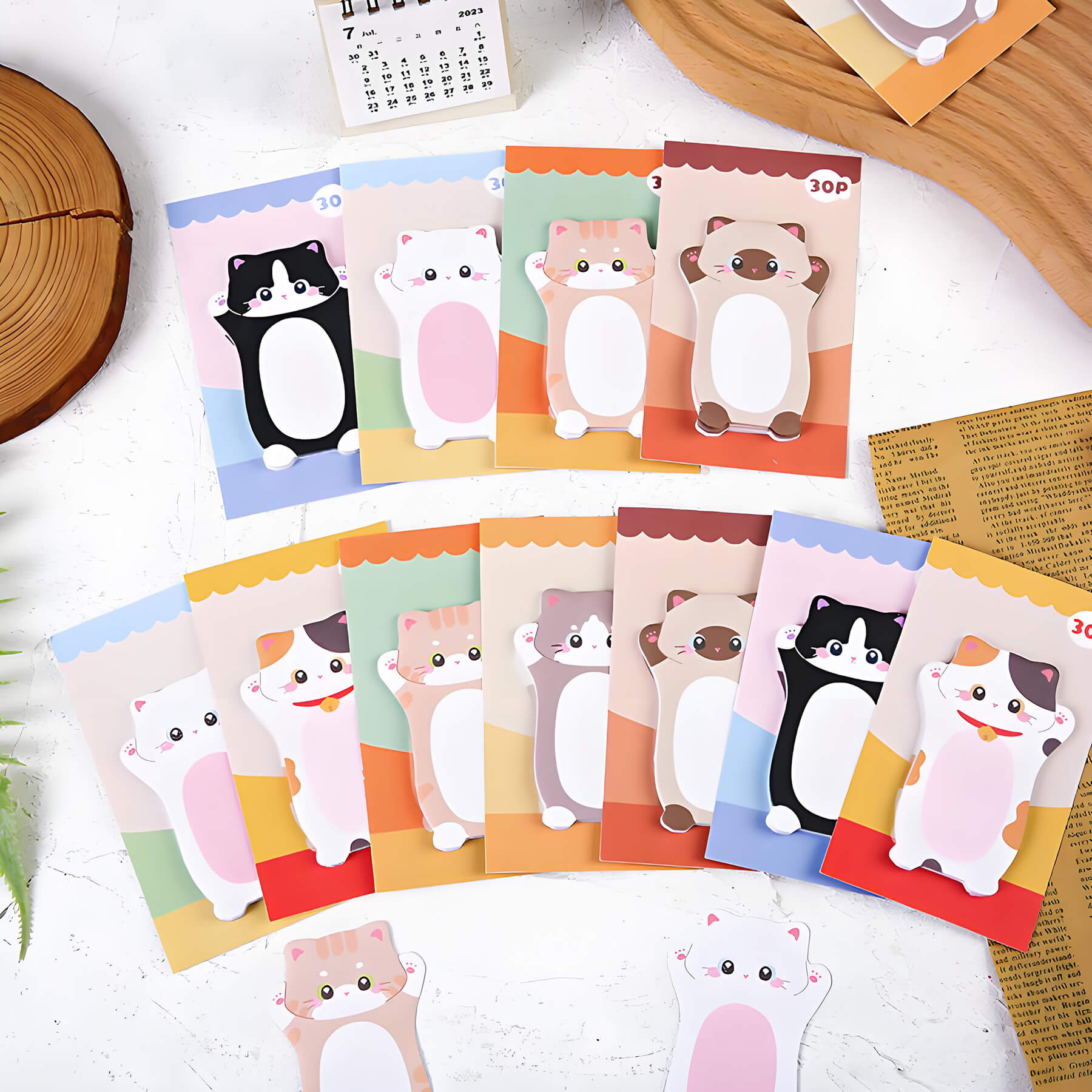 unique cute cat sticky notes