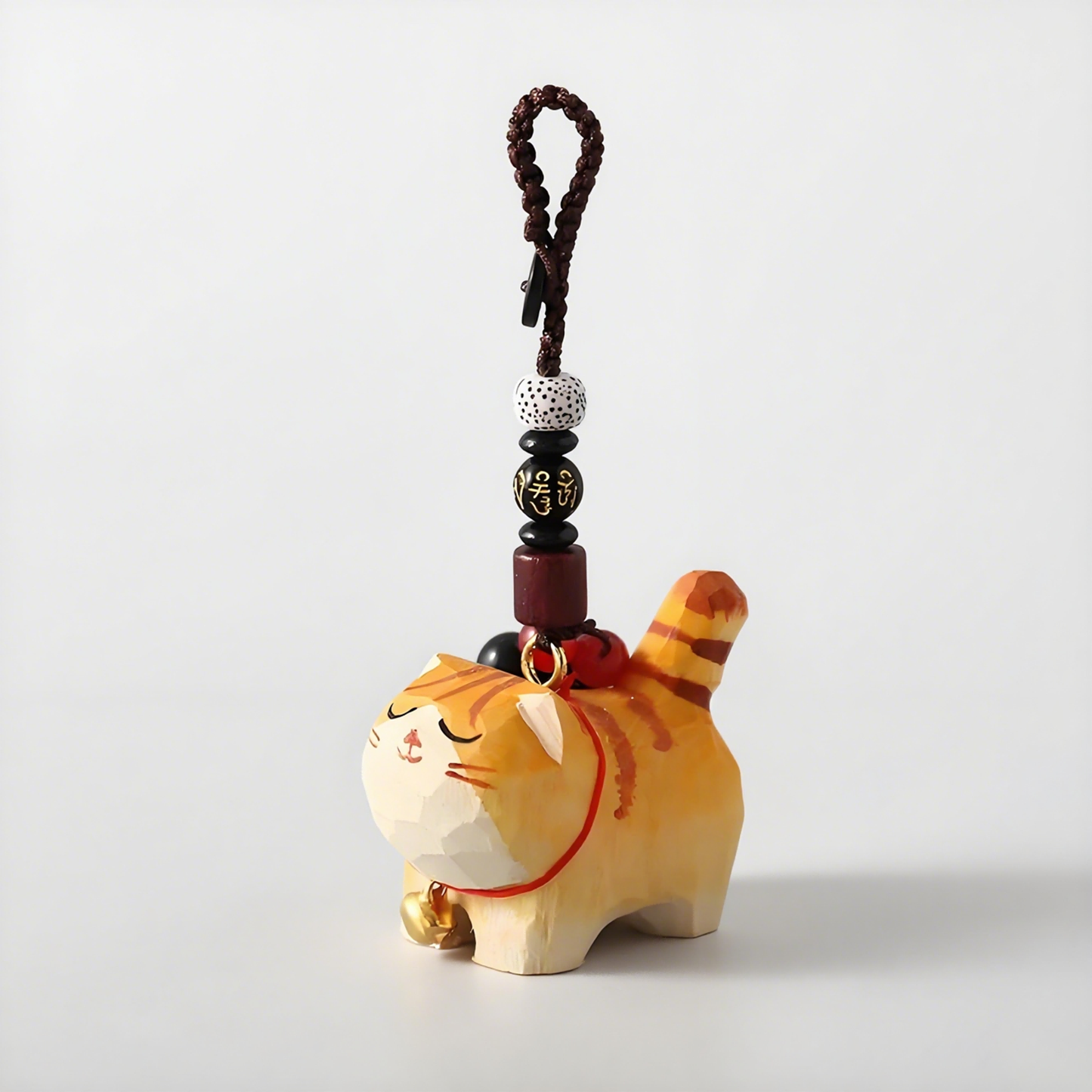 wood orange cat charm proverbs